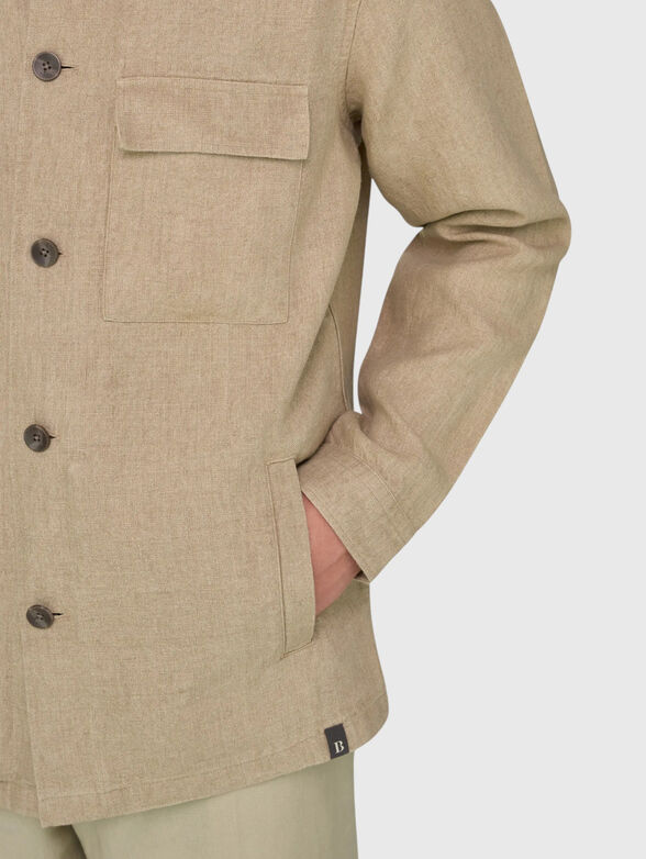 Linen outer shirt - 4