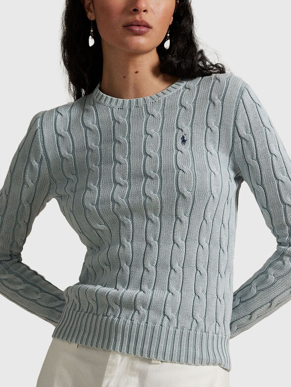 Cotton crewneck sweater - 4