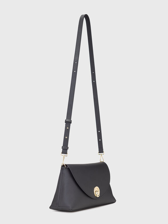 Leather crossbody bag with embossed texture - 2