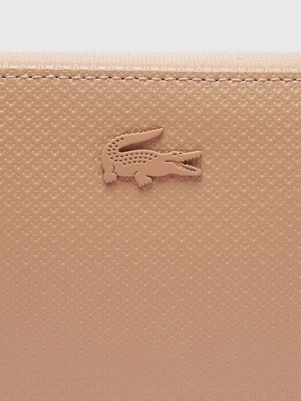 Leather crossbody bag with logo - 5