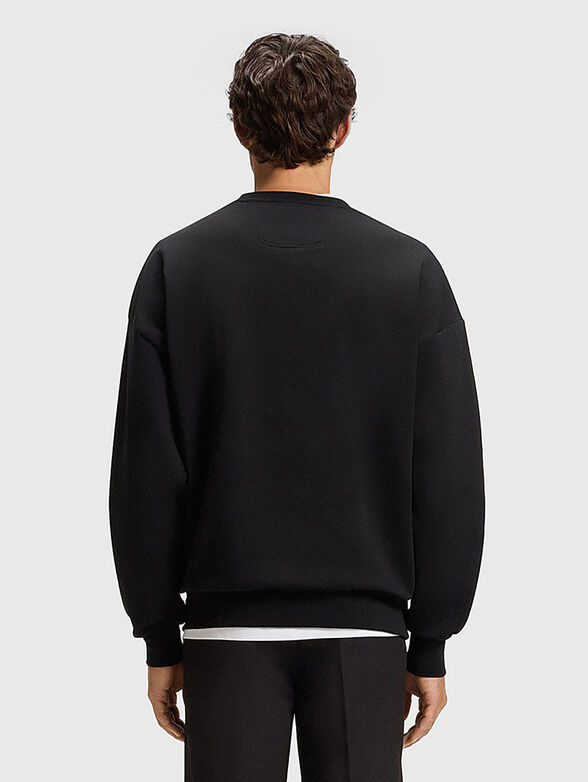 Cotton sweatshirt with accent print - 3