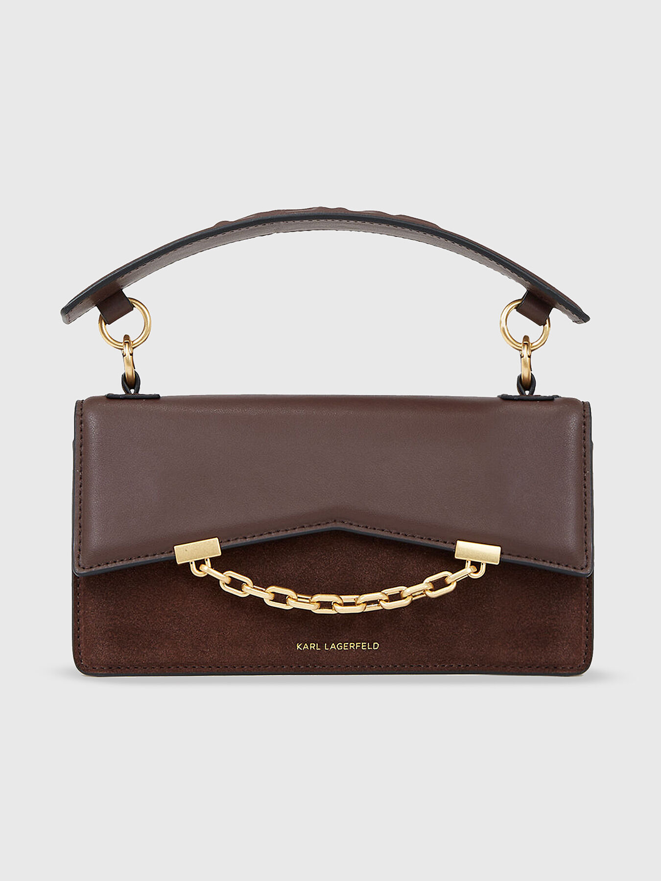 Small crossbody bag in brown colour brand Karl Lagerfeld