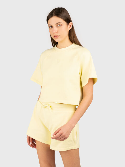 DORLINA cotton T-shirt with oval neckline