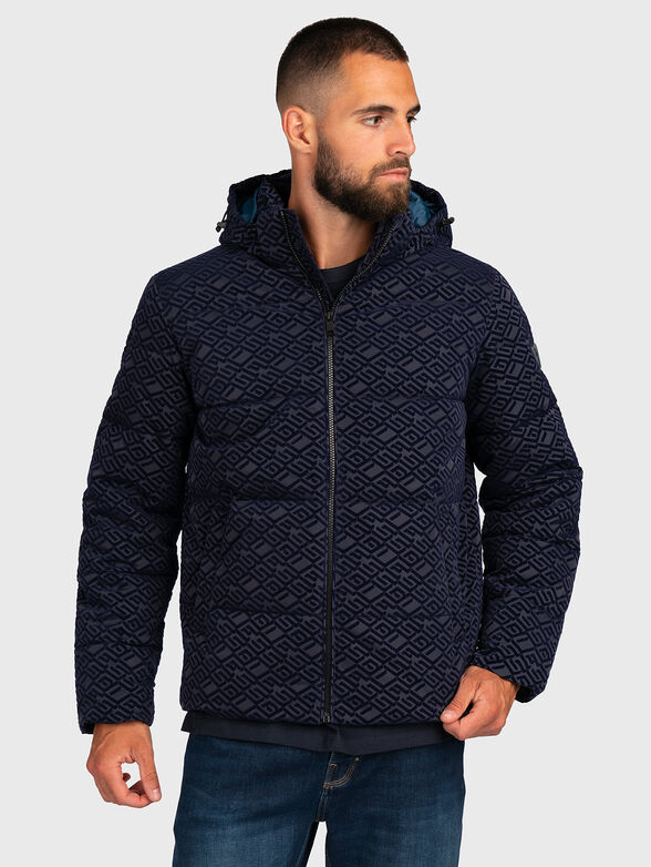  Down jacket with monogram print  - 1