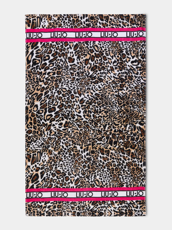 Плажна кърпа с леопардов принт - 1
