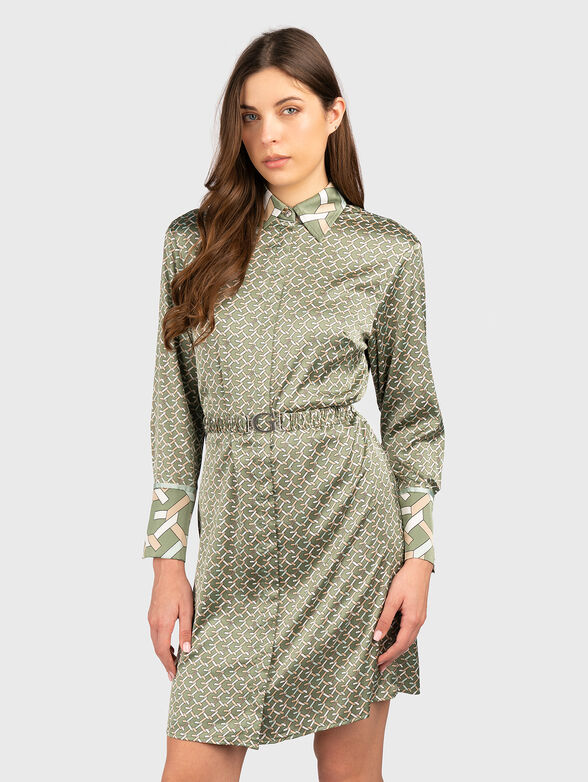 VERONICA mini dress with waist belt - 1