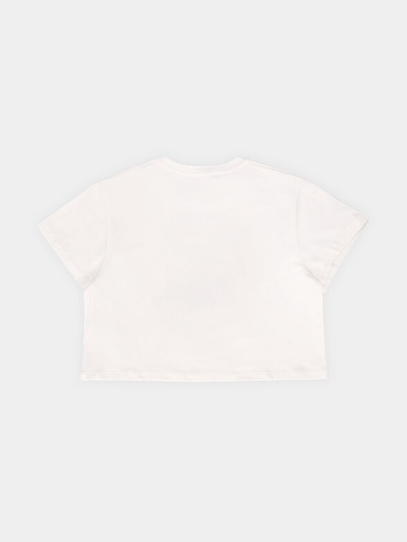 White T-shirt with contrasting print - 2