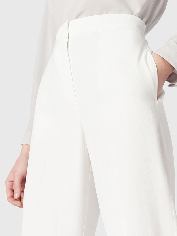 White pants with high waist  - 3