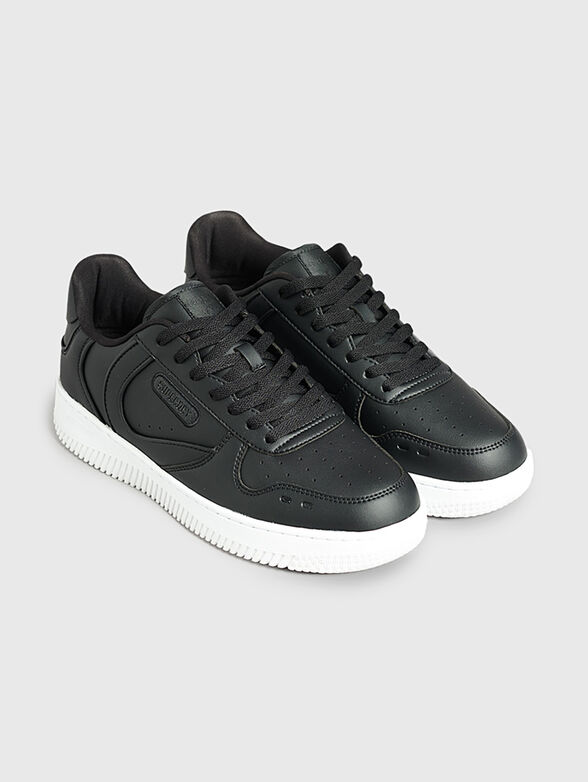 Black sports shoes from eco leather - 2