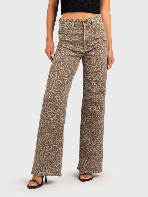 Animal print jeans - 1