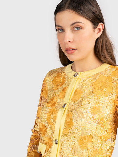 Cardigan with floral embroidery  - 5