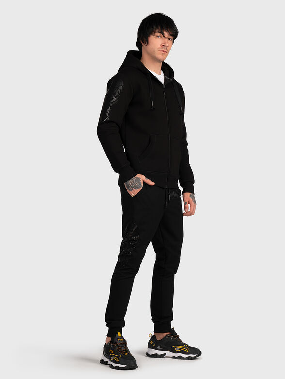HZ018 black sweatshirt with print on the back - 6