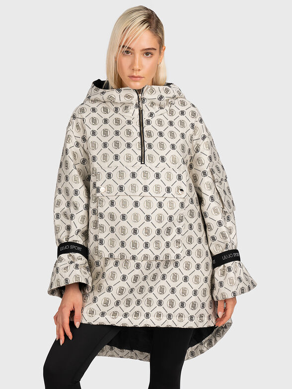 Anorak jacket  with monogram logo pattern - 1