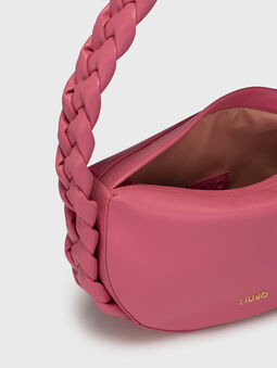 Pink bag with intertwined handle - 5