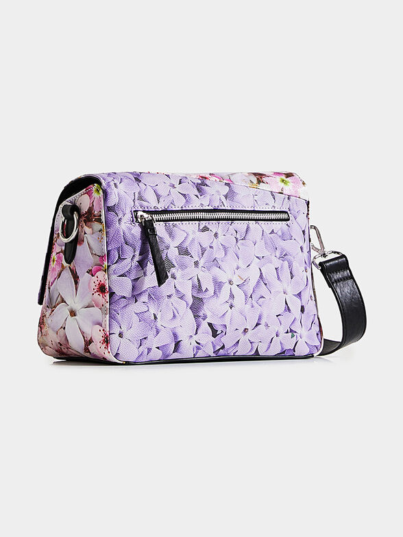 Patchwork floral print sling bag - 2