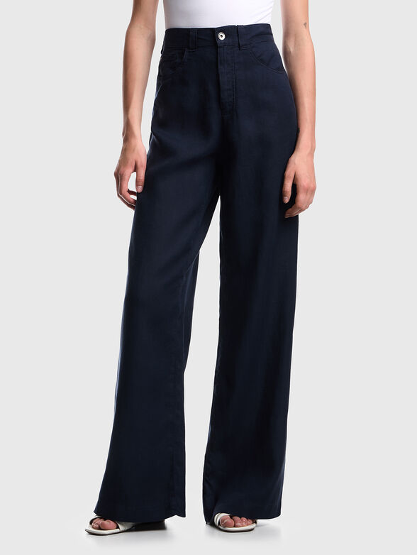 Beige linen pants - 1