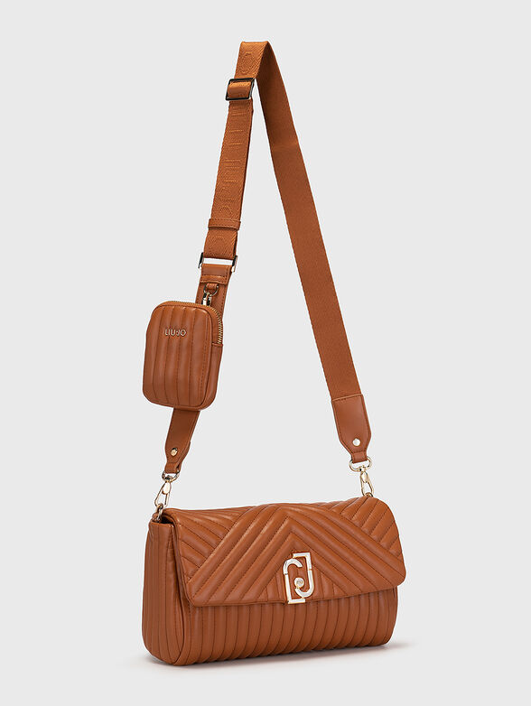 Black crossbody bag with a detachable purse - 2