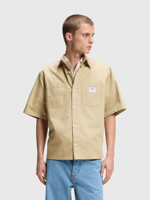 Oversized short-sleeve shirt