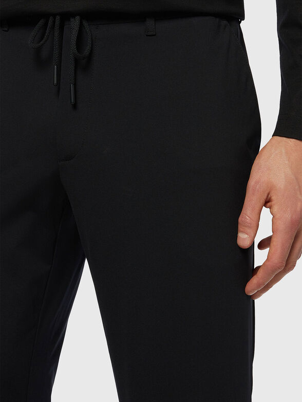 Pants with elastic waistband and ties  - 3