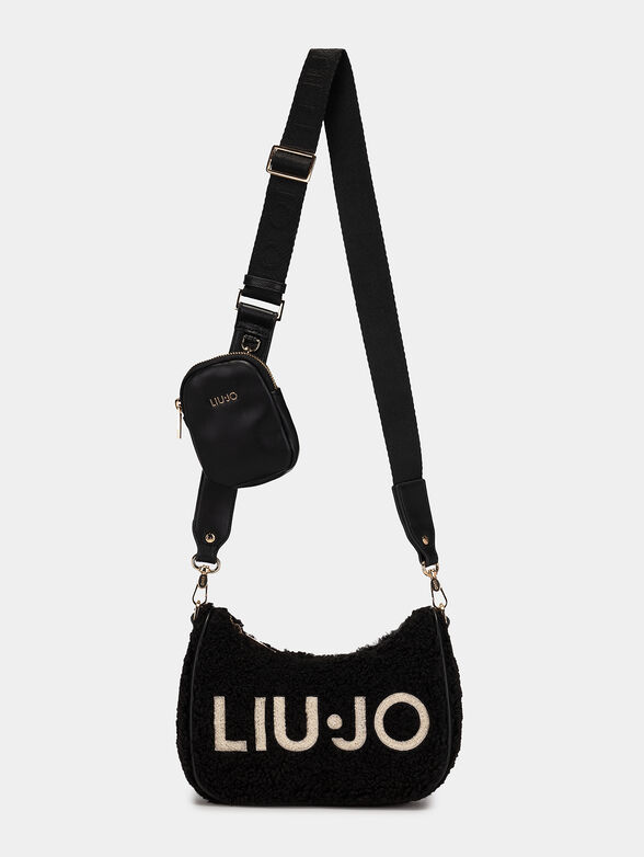 Hobo bag with soft plush texture - 2