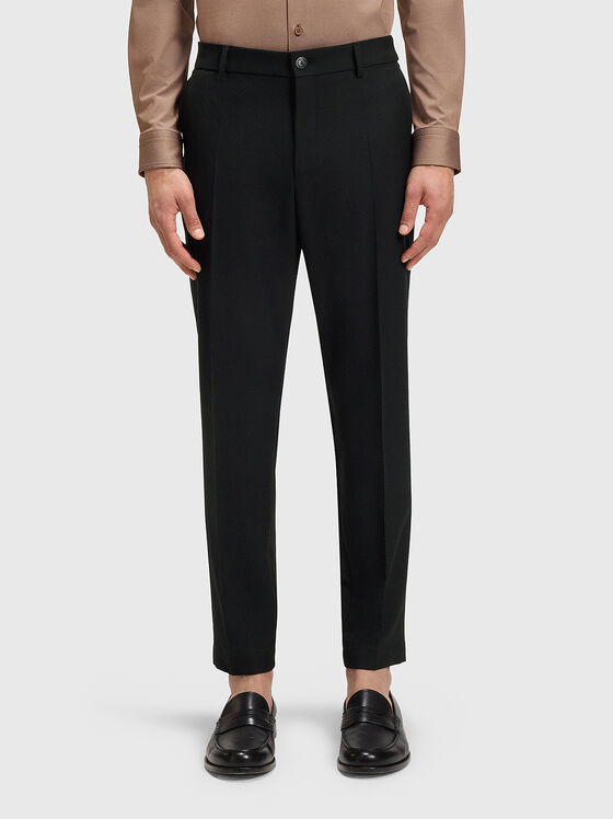 Slim wool blend trousers - 1