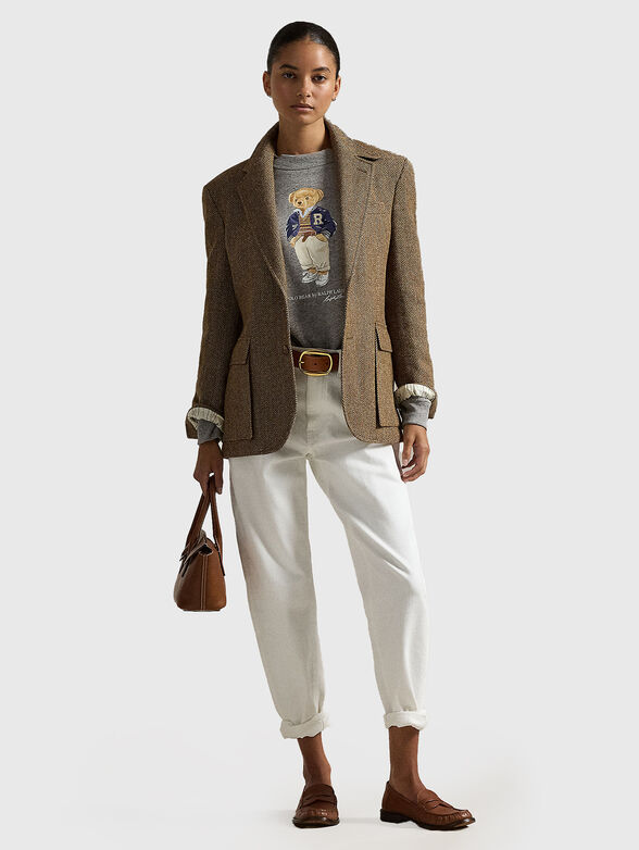 Grey sweatshirt with Polo Bear print - 2