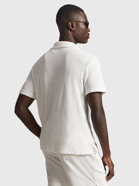 TERRY white cotton blend shirt - 3
