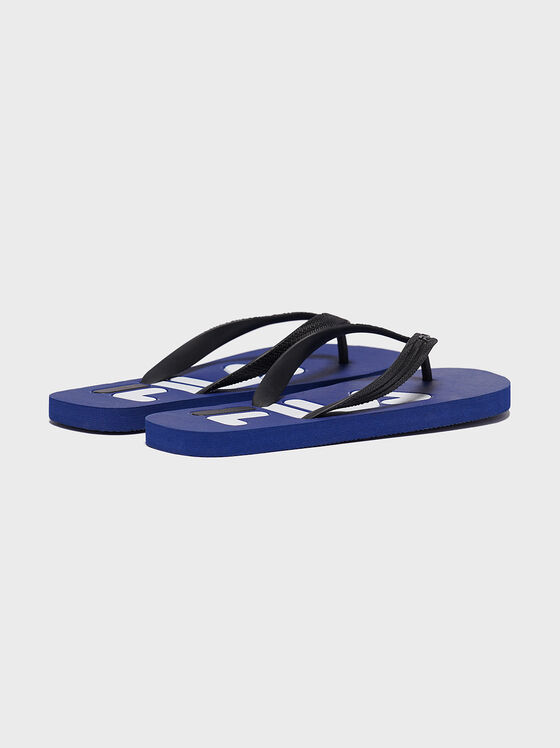 Плажни чехли в син цвят TROY - 1