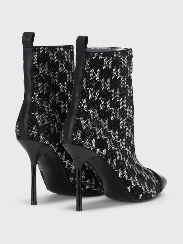SARABANDE II ankle boots with applique rhinestones - 3