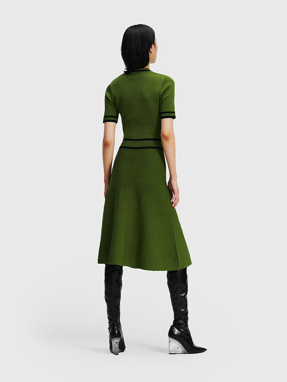 Knitted dress with contrast details - 2