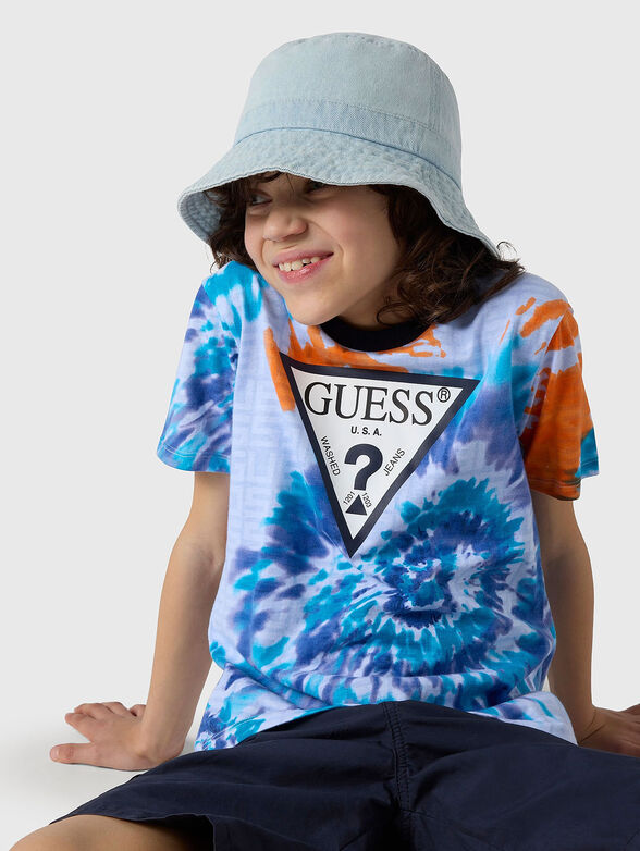 T-shirt with abstract print and logo - 2