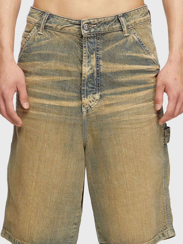 D-LIVERY short denim pants - 3