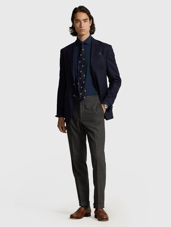 Cotton shirt with embroidered logo - 2