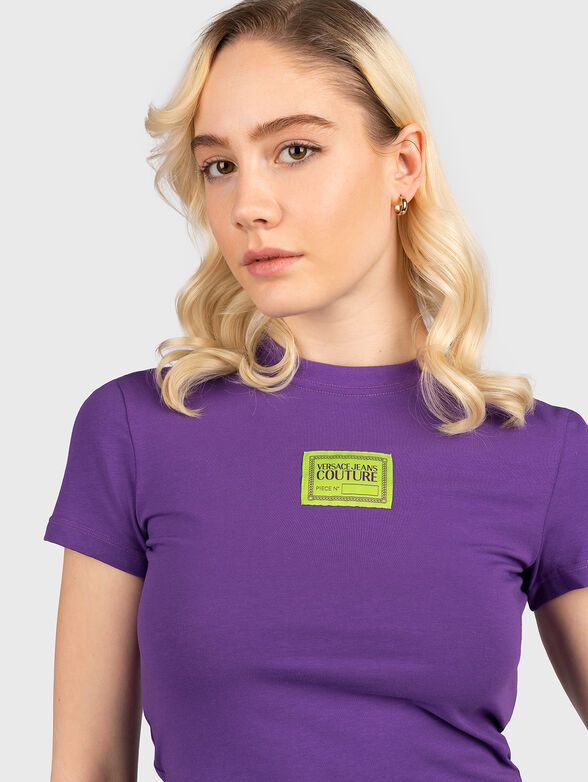 Black T-shirt with accent logo - 4