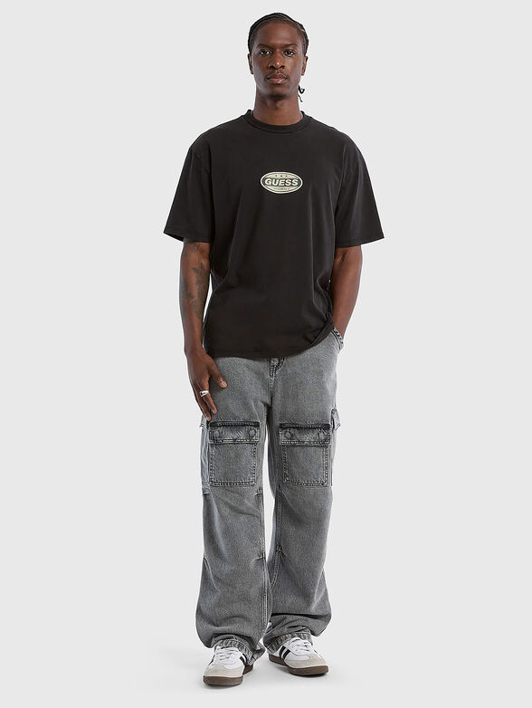 Oversized cotton T-shirt with logo - 2