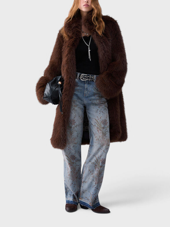 Faux fur coat - 2
