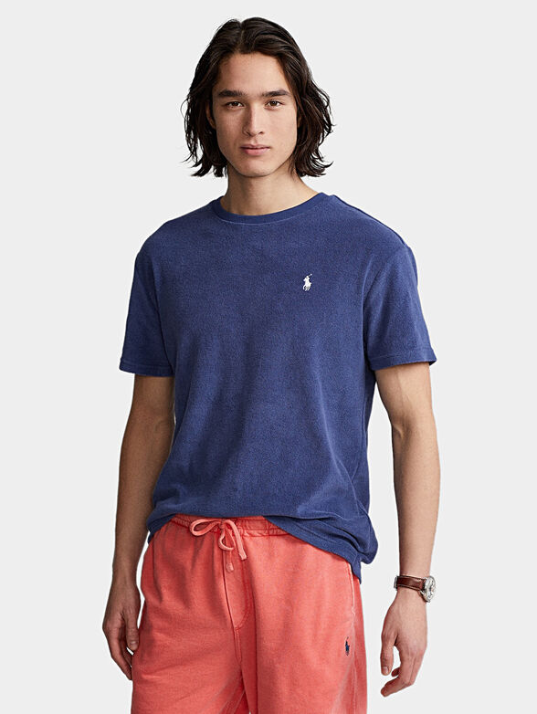 Blue T-shirt with logo - 1