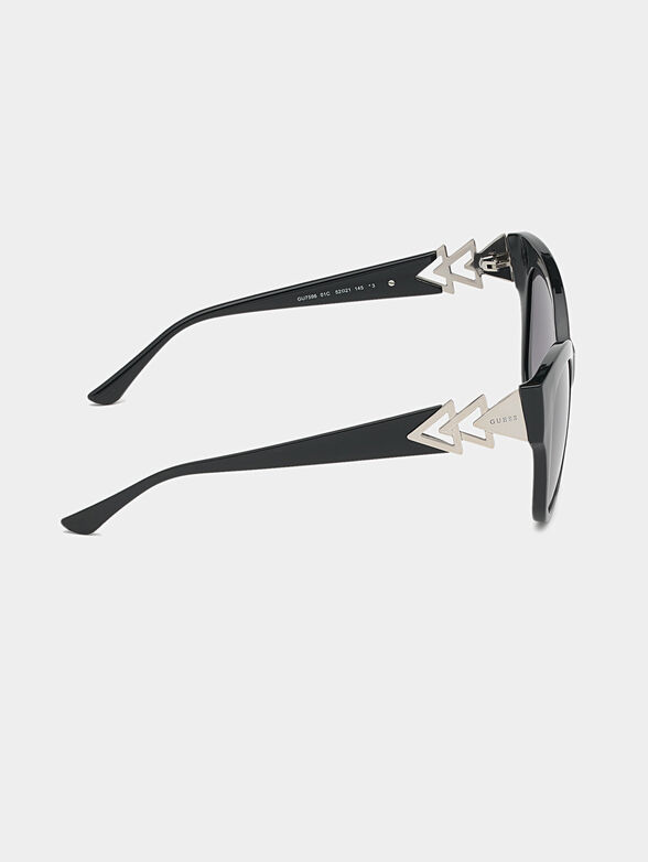 Black sunglasses with triangle logo - 6
