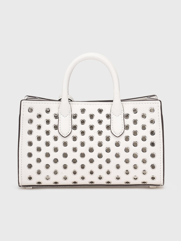 Leather crossbody bag with logo - 3