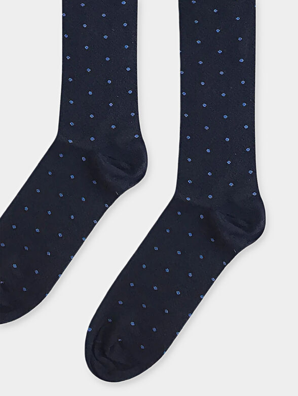 EASY LIVING blue socks with dot print - 2