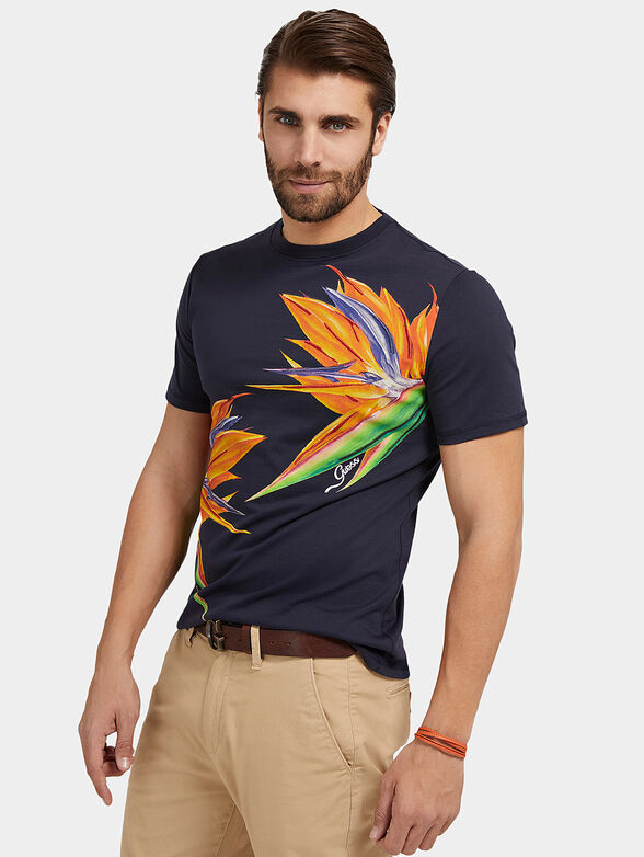 RITCHIE blue T-shirt with print - 1