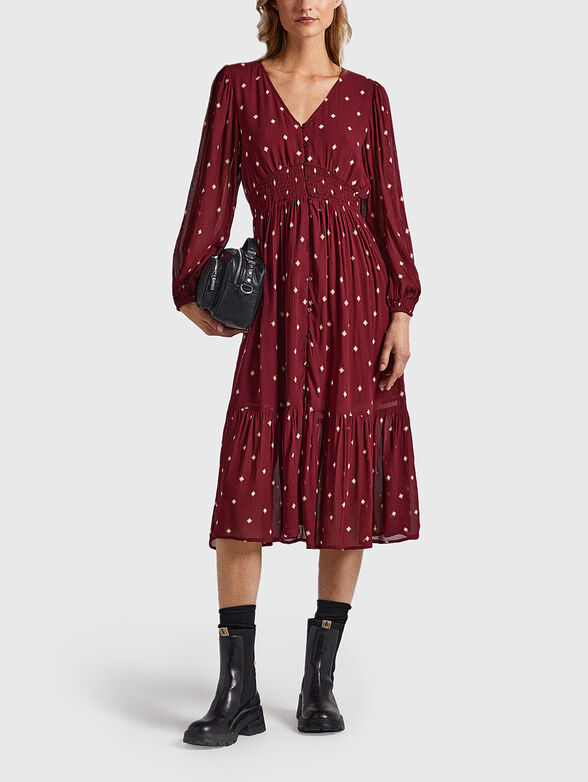 GIO printed midi dress - 4