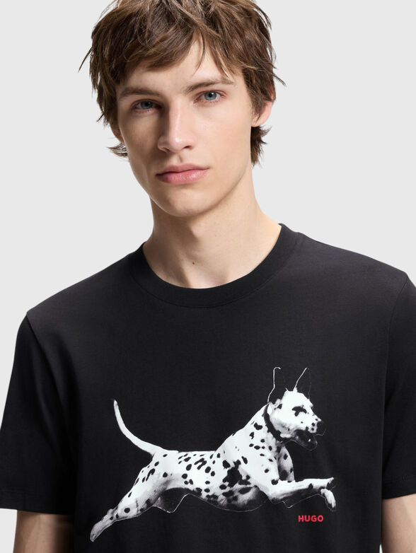 DIRUNN T-shirt with contrasting print - 4