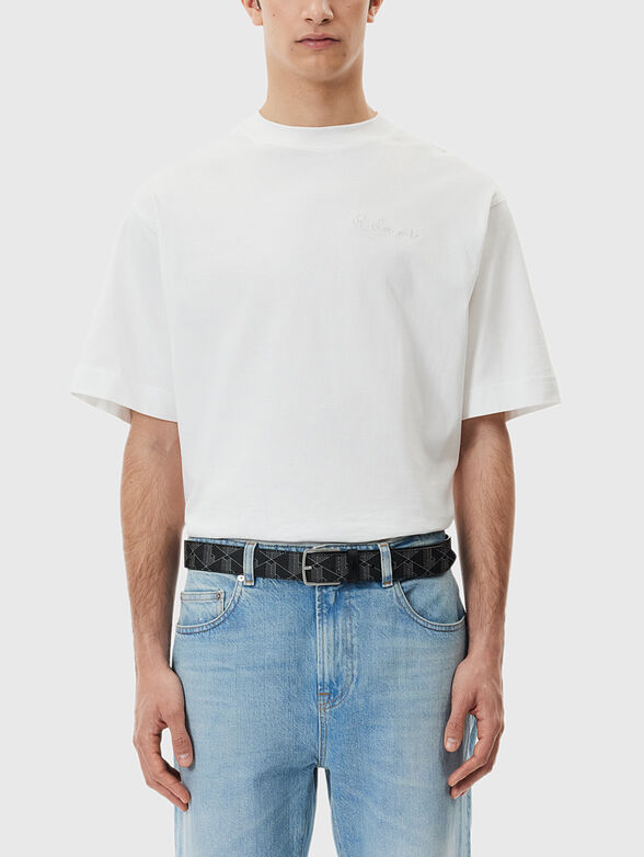 Belt with monogram logo print - 2