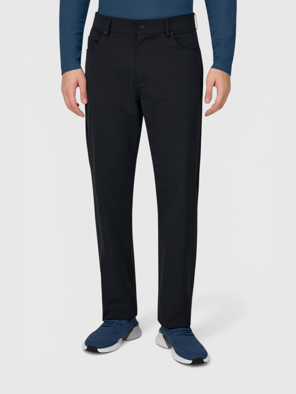 Straight-leg trouser in dark blue - 1