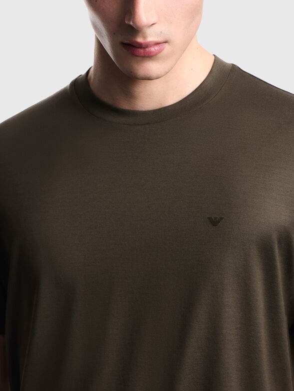 Cotton-blend T-shirt  - 4