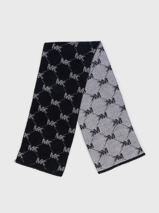Monogram motif scarf - 1