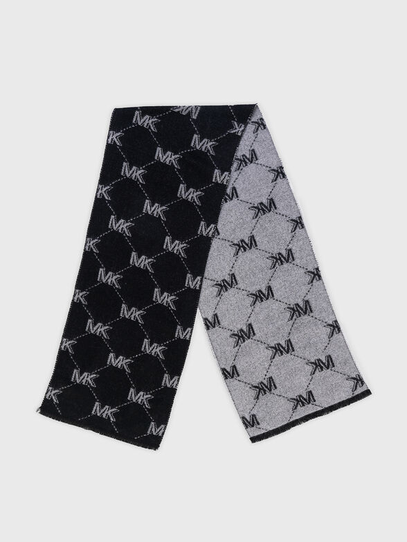 Monogram motif scarf - 1