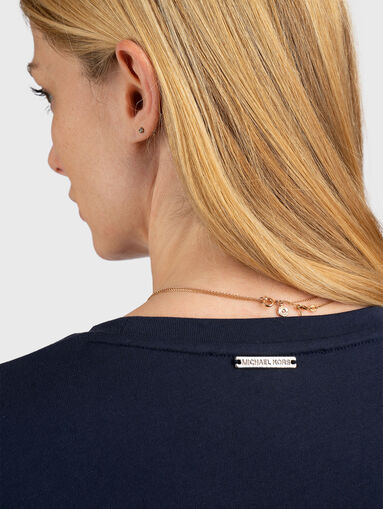 Crew neck T-shirt with studs - 4