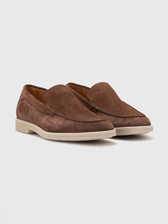 Brown suede loafers - 2